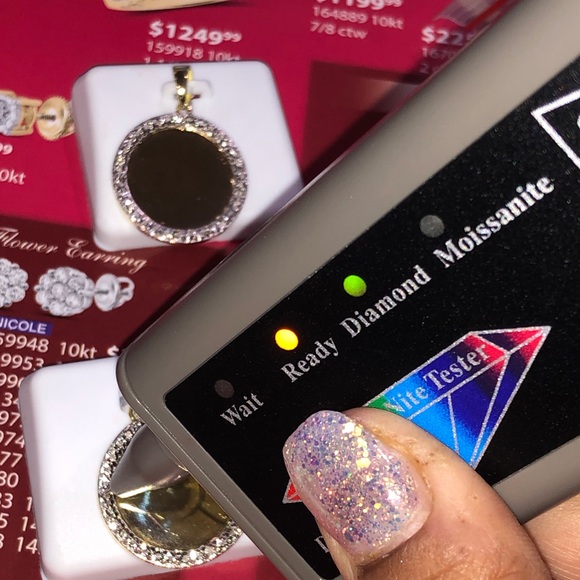 Real diamond picture memory charm pendant NOT CZ! - Picture 4 of 17